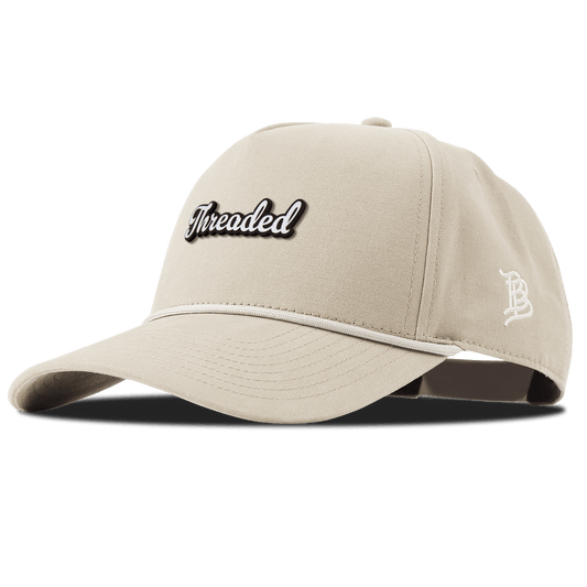 Threaded Script Curved Canvas 5 Panel Rope Beige