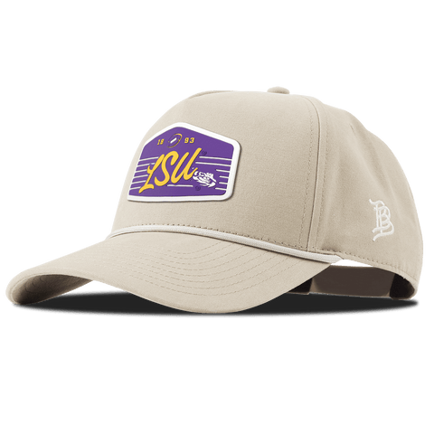 Louisiana State University "Tigers Football" Curved Canvas 5 Panel Rope Beige