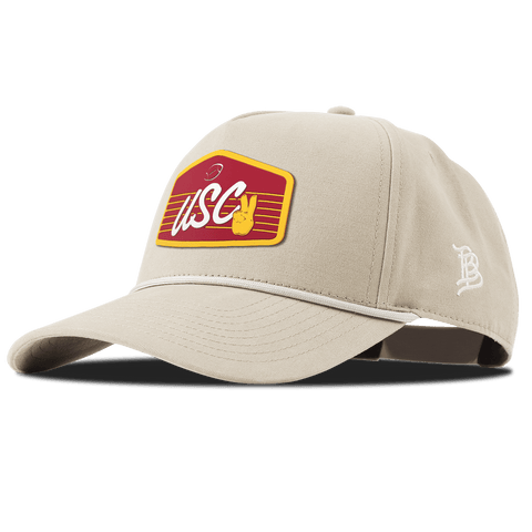 University of Southern California "Trojans Football" Curved Canvas 5 Panel Rope Beige