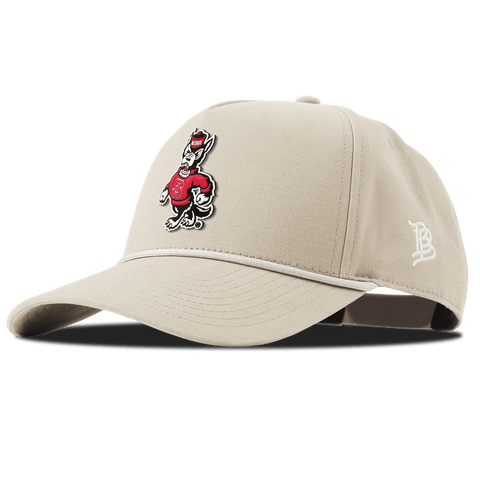 North Carolina State "Tuffy The Wolf" Curved Canvas 5 Panel Rope Beige