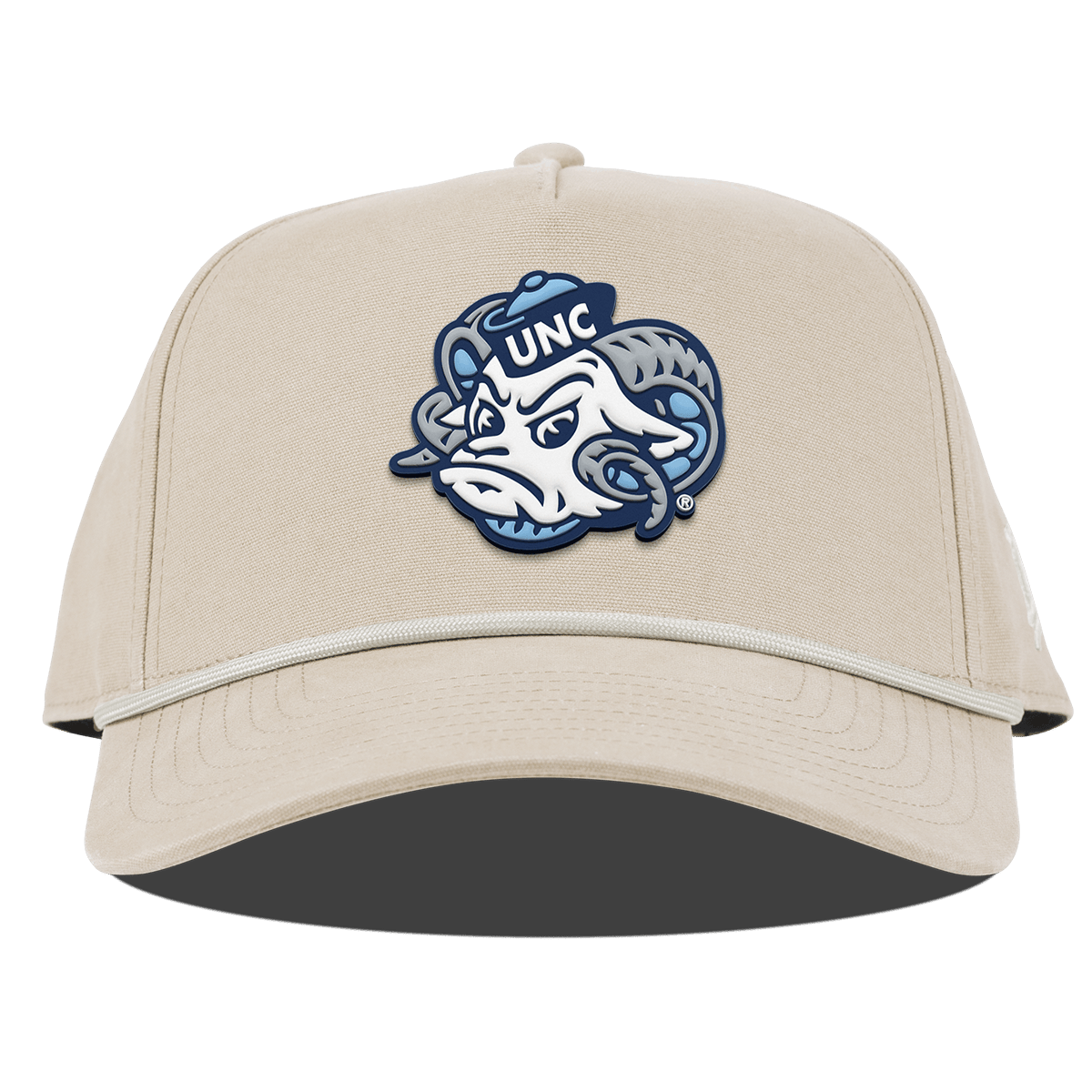 University of North Carolina "UNC Rameses" Curved Canvas 5 Panel Rope Beige
