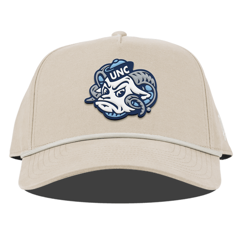 University of North Carolina "UNC Rameses" Curved Canvas 5 Panel Rope Beige