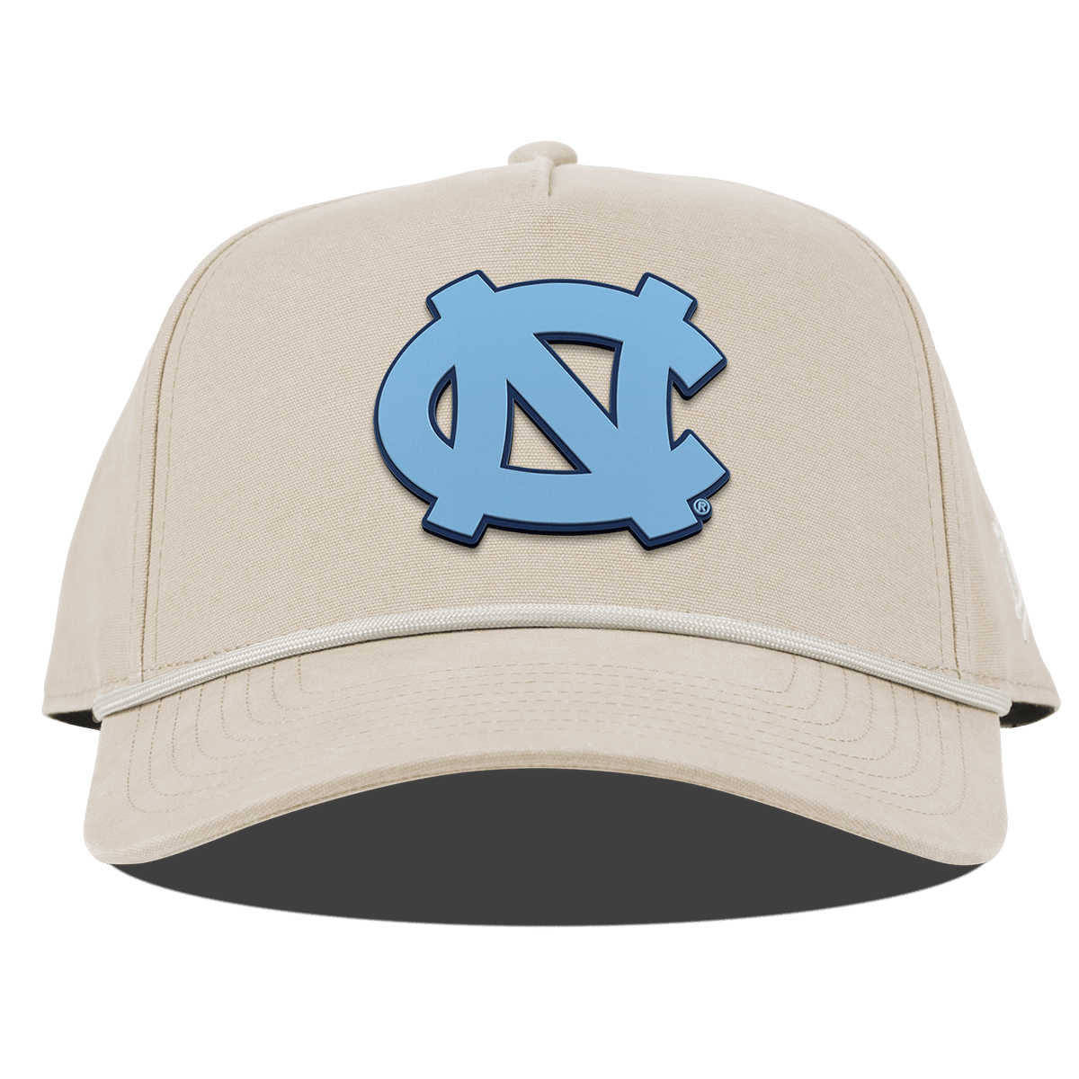 University of North Carolina "UNC Team Logo Carolina Blue" Curved Canvas 5 Panel Rope Beige