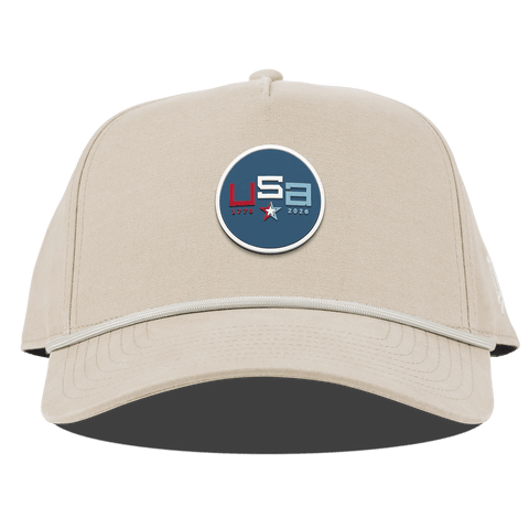 USA 250 Curved Canvas 5 Panel Rope Beige
