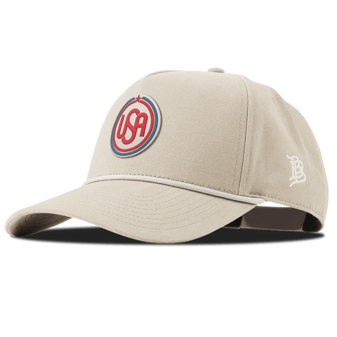 USA Icon Curved Canvas 5 Panel Rope Beige