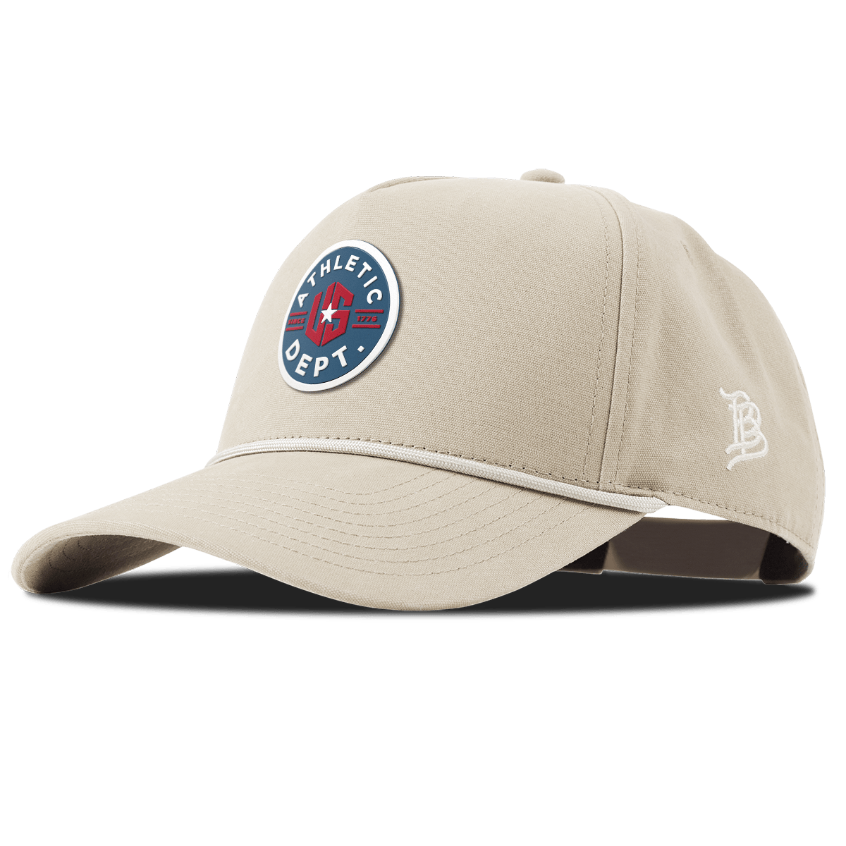 US Athletic Curved Canvas 5 Panel Rope Beige
