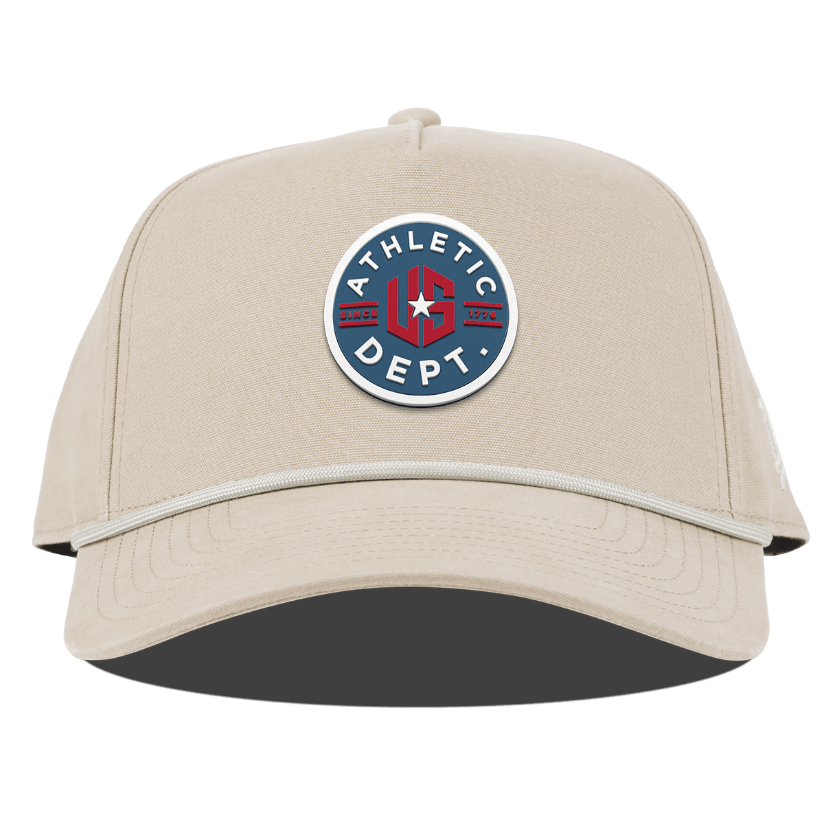 US Athletic Curved Canvas 5 Panel Rope Beige