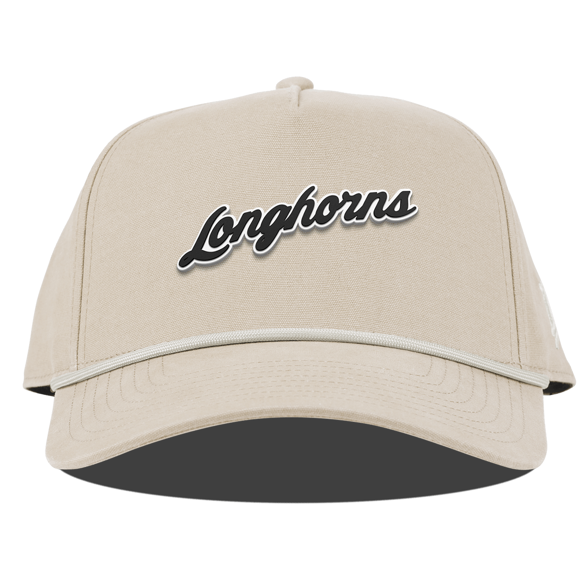 University of Texas "Vintage Texas Longhorn Script" Curved Canvas 5 Panel Rope Beige