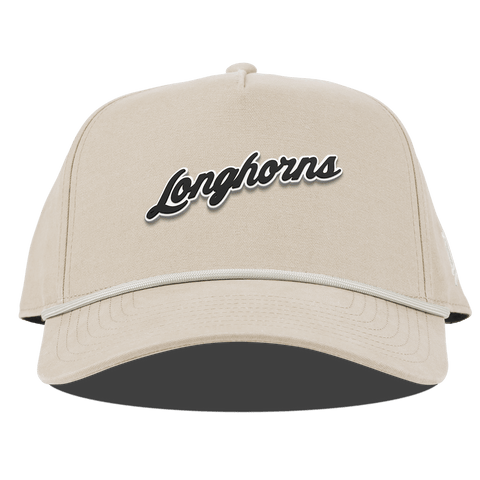 University of Texas "Vintage Texas Longhorn Script" Curved Canvas 5 Panel Rope Beige