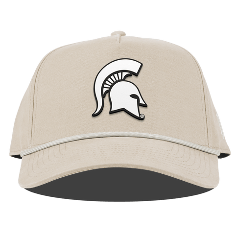 Michigan State University "Vintage MSU Team Logo" Curved Canvas 5 Panel Rope Beige