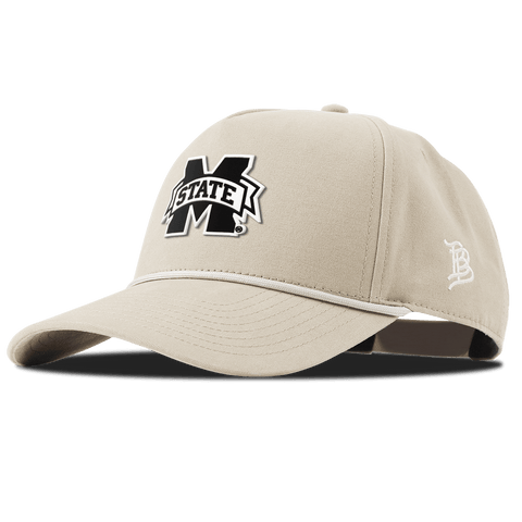 Mississippi State University "Vintage Miss State Team Logo" Curved Canvas 5 Panel Rope Beige