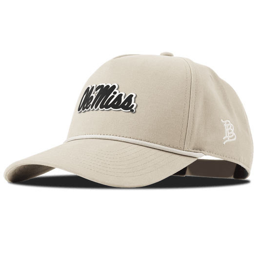 University of Mississippi "Vintage Ole Miss Team Logo" Curved Canvas 5 Panel Rope Beige
