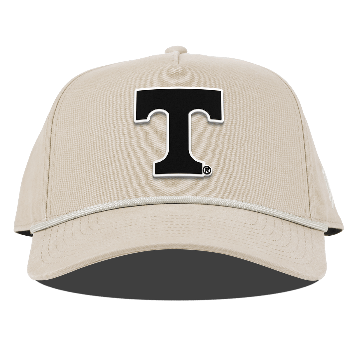 University of Tennessee "Vintage Tennessee Block" Curved Canvas 5 Panel Rope Beige