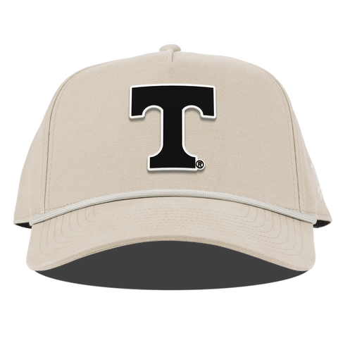 University of Tennessee "Vintage Tennessee Block" Curved Canvas 5 Panel Rope Beige