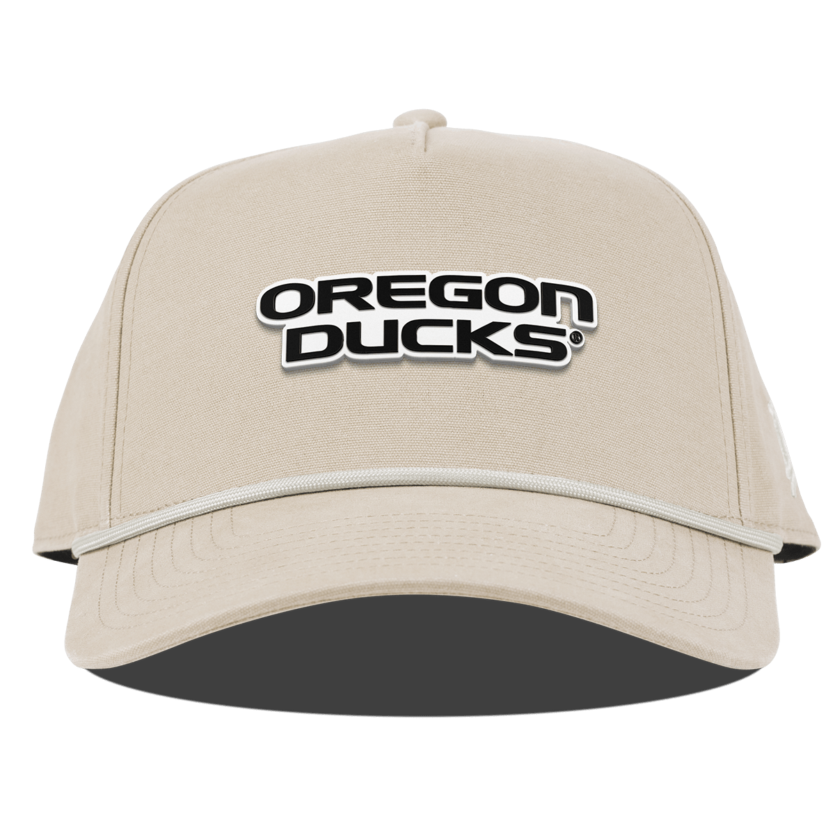 University of Oregon "Vintage Oregon Ducks" Curved Canvas 5 Panel Rope Beige