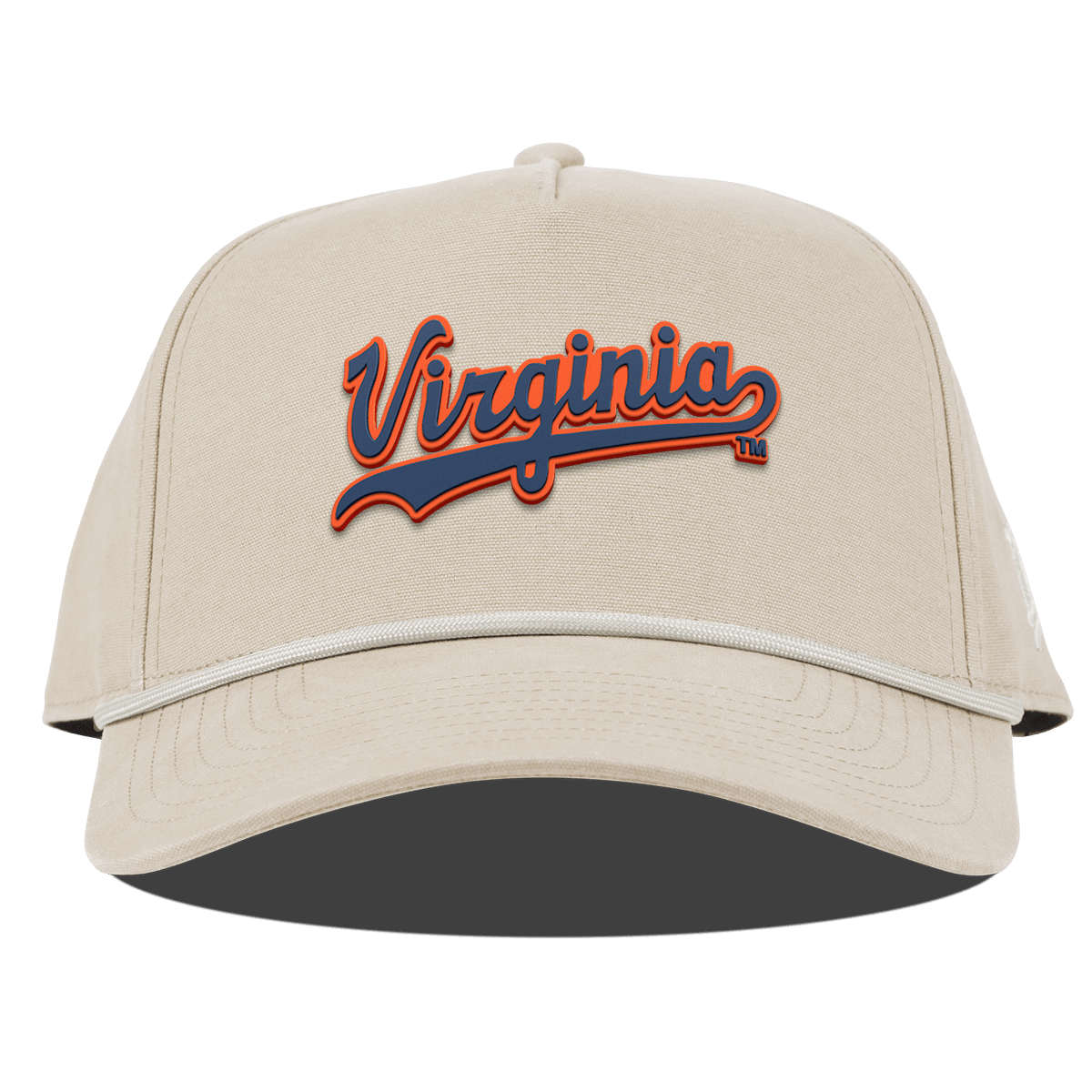 University of Virginia "Virginia Script" Curved Canvas 5 Panel Rope Beige