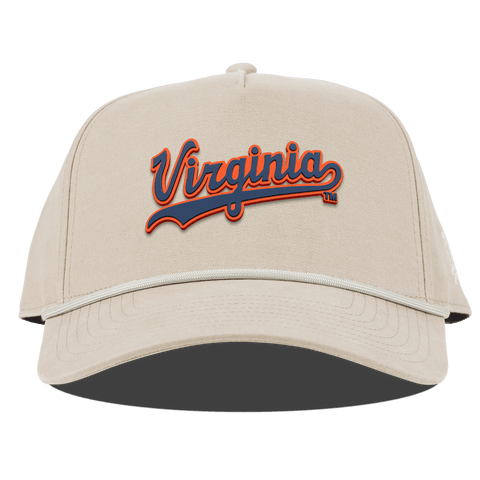University of Virginia "Virginia Script" Curved Canvas 5 Panel Rope Beige