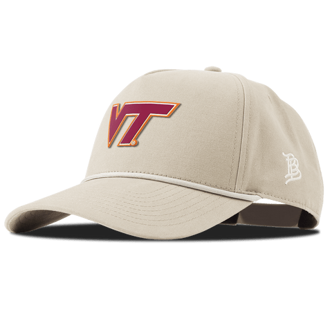 Virginia Tech University "Virginia Tech Team Logo" Curved Canvas 5 Panel Rope Beige