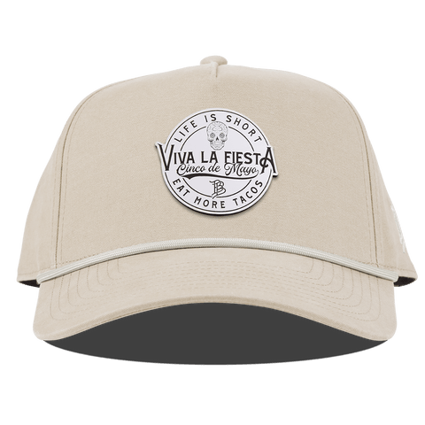 Branded Fiesta Curved Canvas 5 Panel Rope Beige