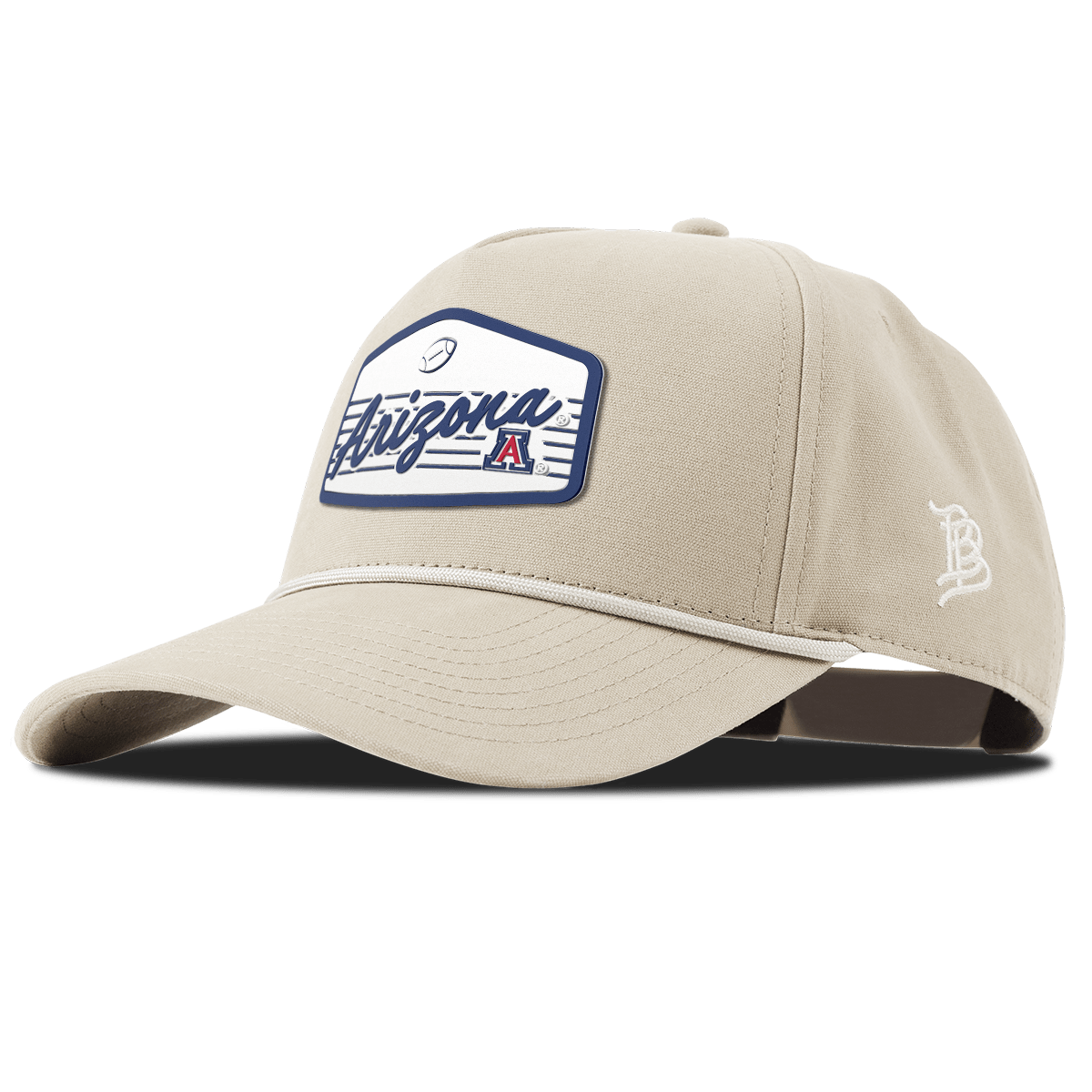University of Arizona "Wildcats Football" Curved Canvas 5 Panel Rope Beige