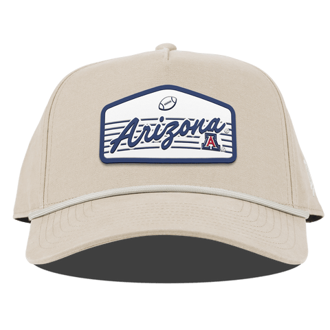 University of Arizona "Wildcats Football" Curved Canvas 5 Panel Rope Beige