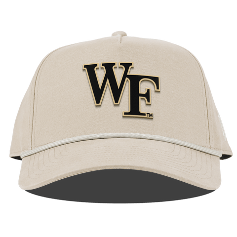 Wake Forest University "Wake Forest Block" Curved Canvas 5 Panel Rope Beige