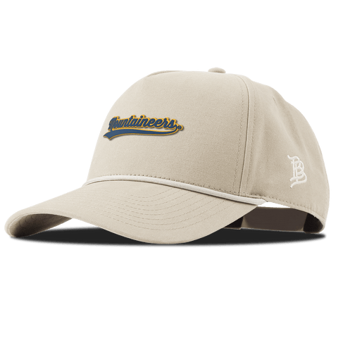 West Virginia University "West Virginia Mountaineers Script" Curved Canvas 5 Panel Rope Beige