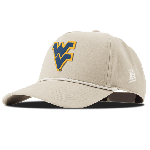 West Virginia University "West Virginia Team Logo" Curved Canvas 5 Panel Rope Beige