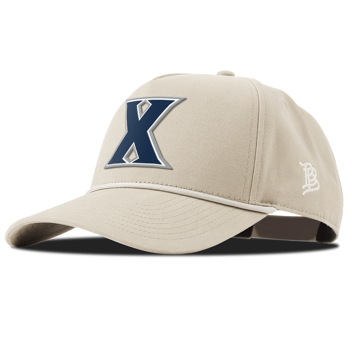 Xavier University "Xavier Block" Curved Canvas 5 Panel Rope Beige