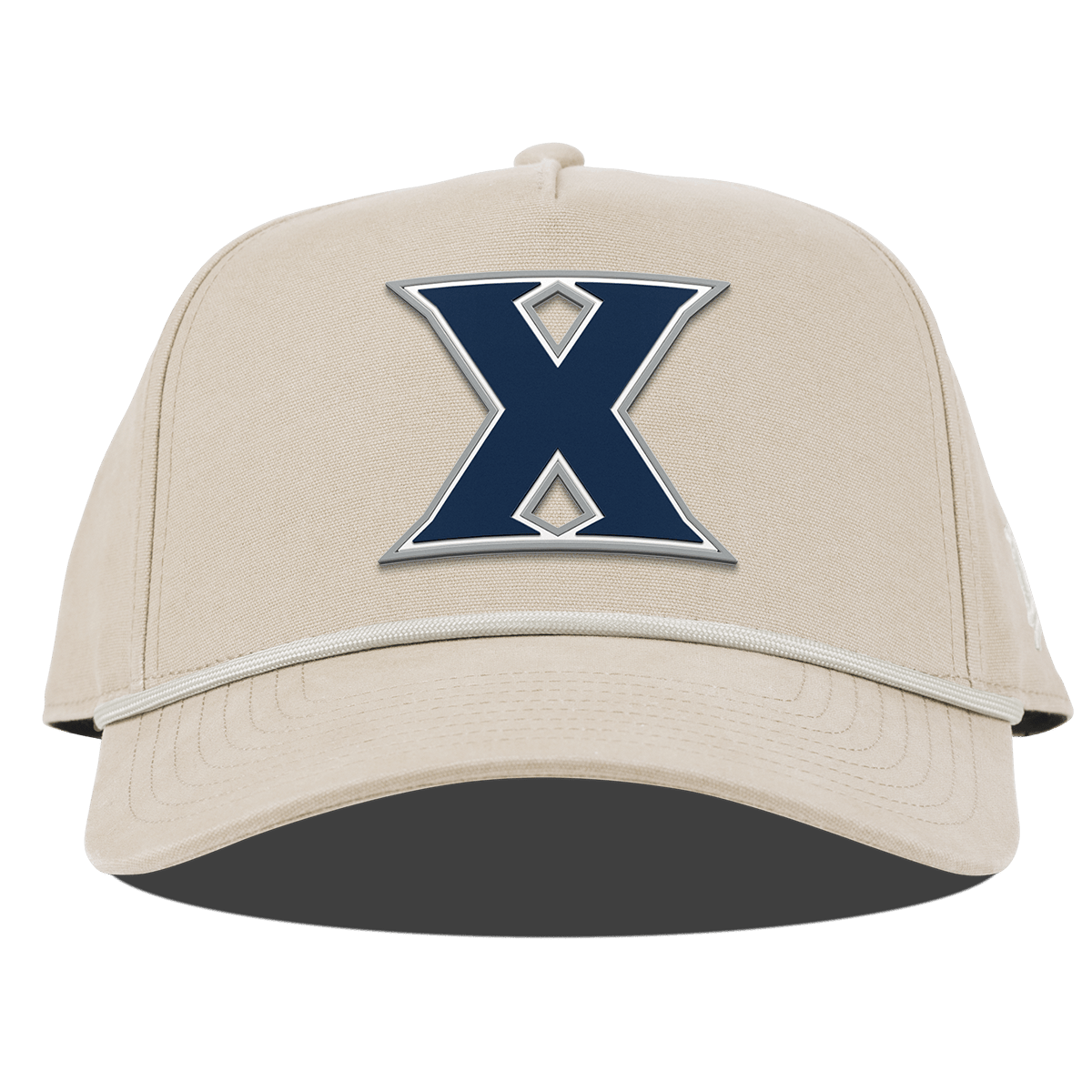 Xavier University "Xavier Block" Curved Canvas 5 Panel Rope Beige