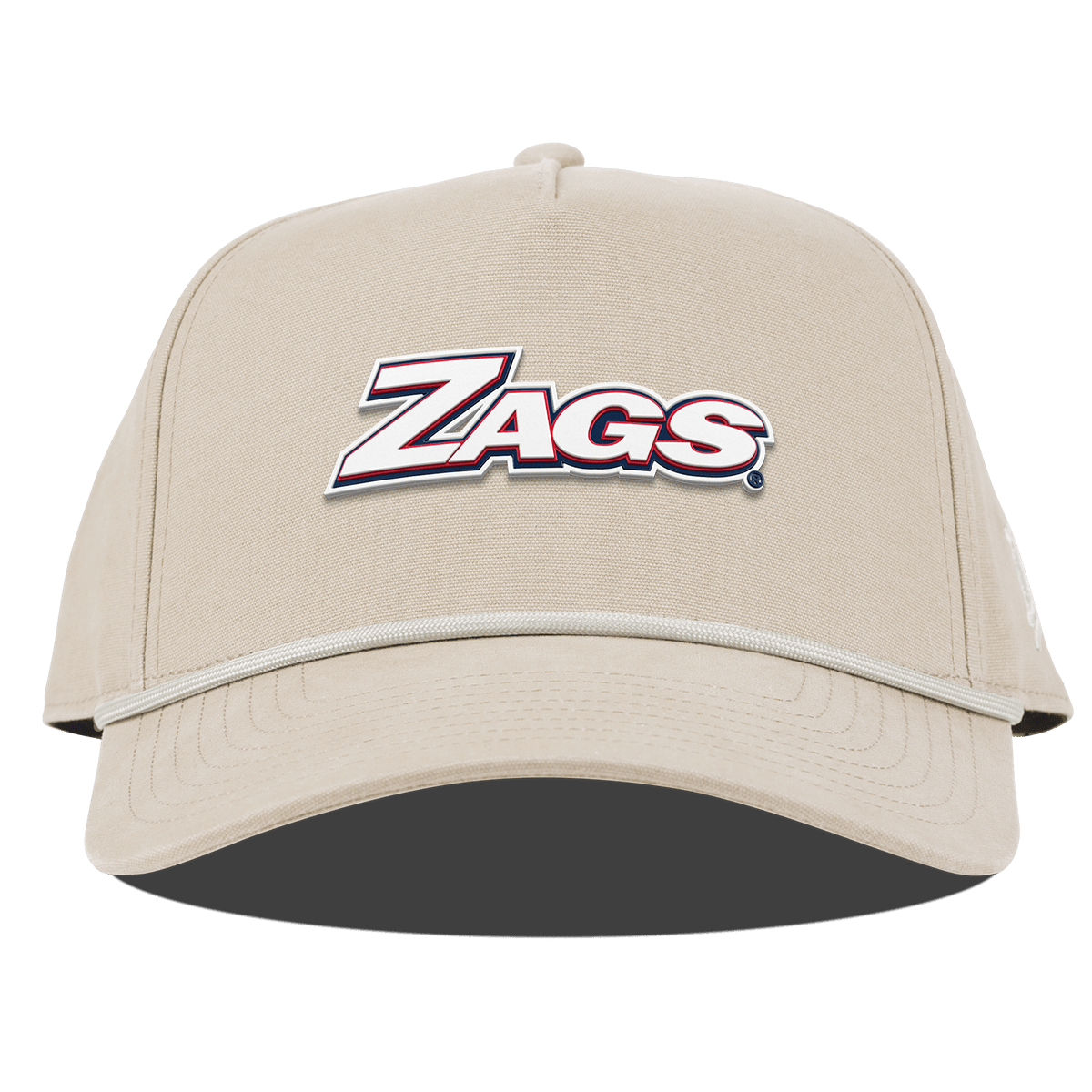 Gonzaga University "Zags Block" Curved Canvas 5 Panel Rope Beige
