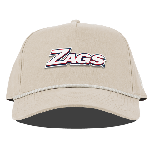 Gonzaga University "Zags Block" Curved Canvas 5 Panel Rope Beige