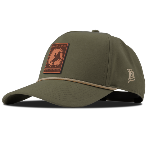 Live Free Canvas 5 Panel Rope Vintage Loden