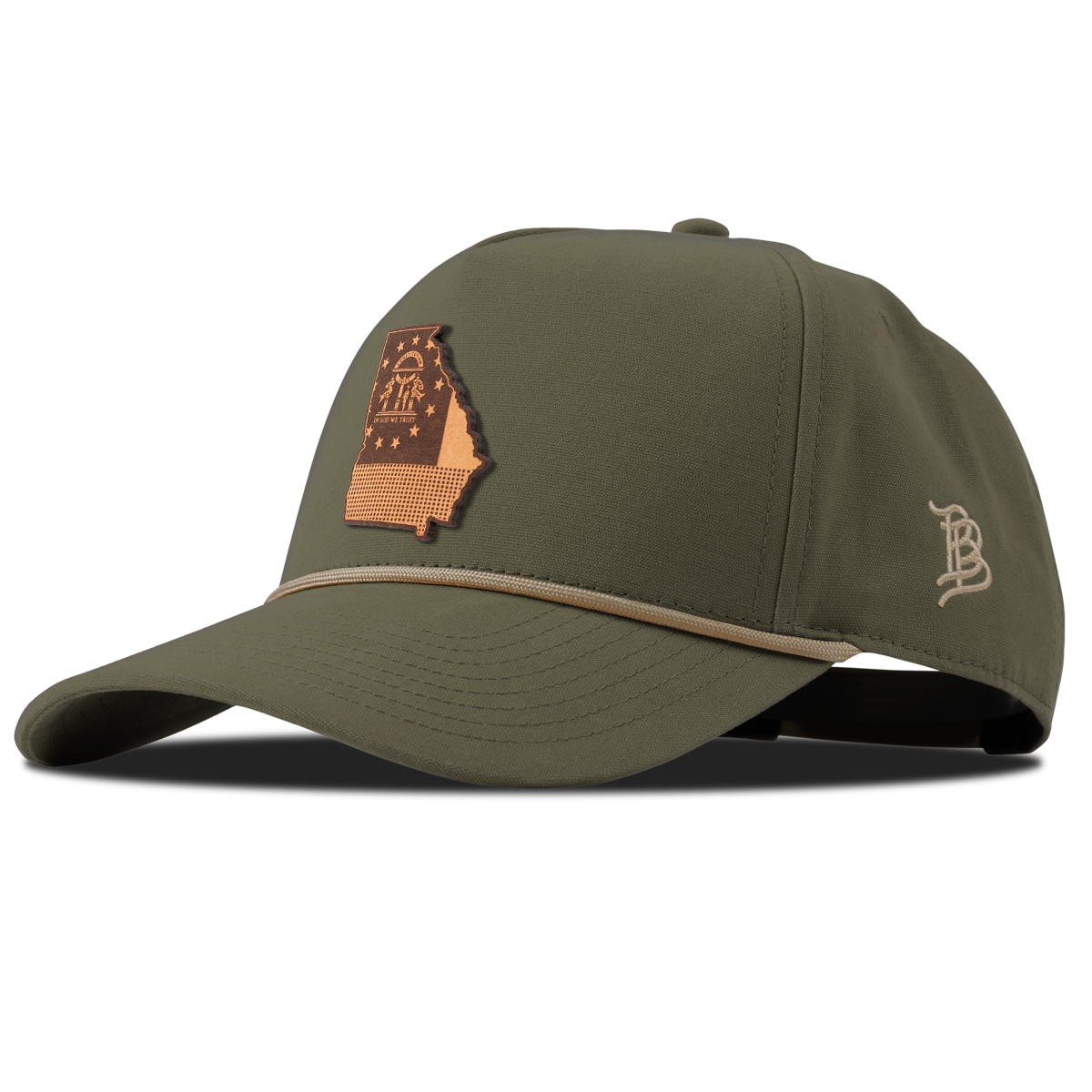 Georgia 4 Canvas 5 Panel Rope Vintage Loden 