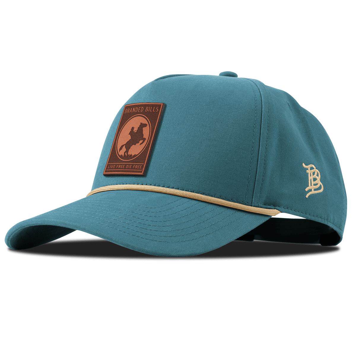 Live Free Canvas 5 Panel Rope Marine