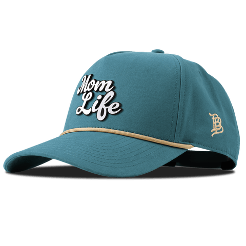 Mom Life Script Canvas 5 Panel Rope Marine