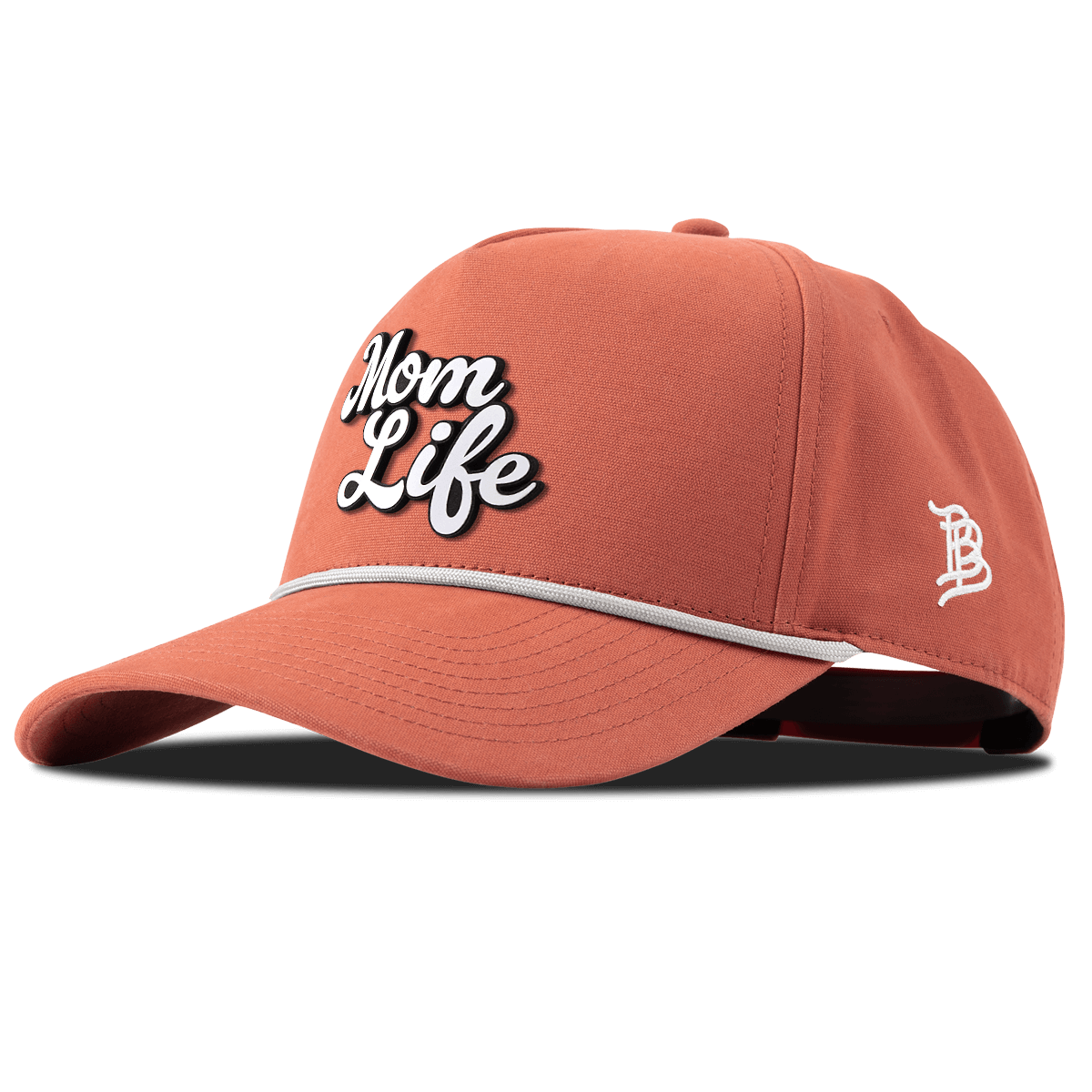 Mom Life Script Canvas 5 Panel Rope Peach