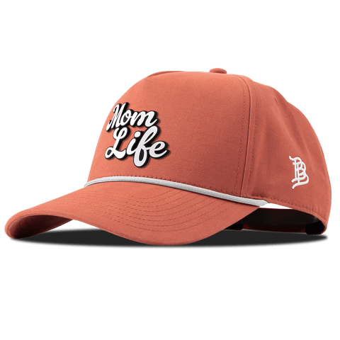 Mom Life Script Canvas 5 Panel Rope Peach