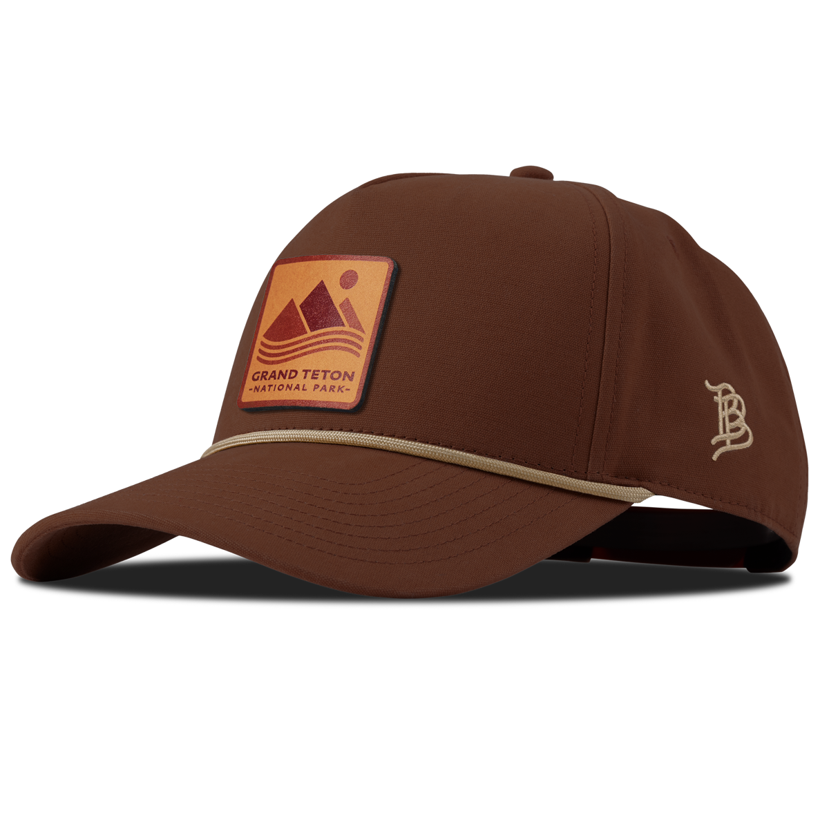 Grand Teton National Park Canvas 5 Panel Rope Vintage Rust