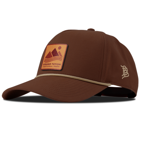 Grand Teton National Park Canvas 5 Panel Rope Vintage Rust