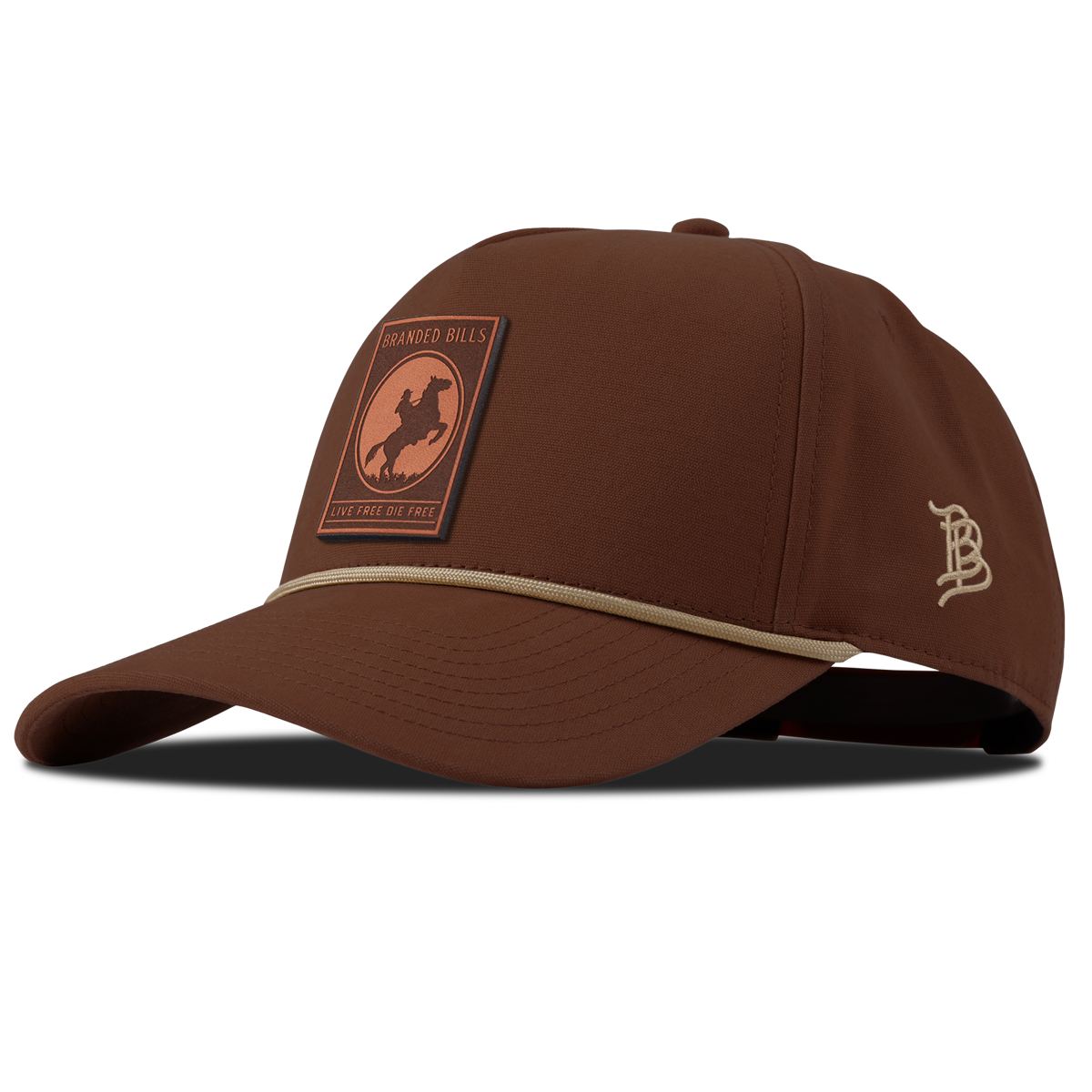 Live Free Canvas 5 Panel Rope Vintage Rust