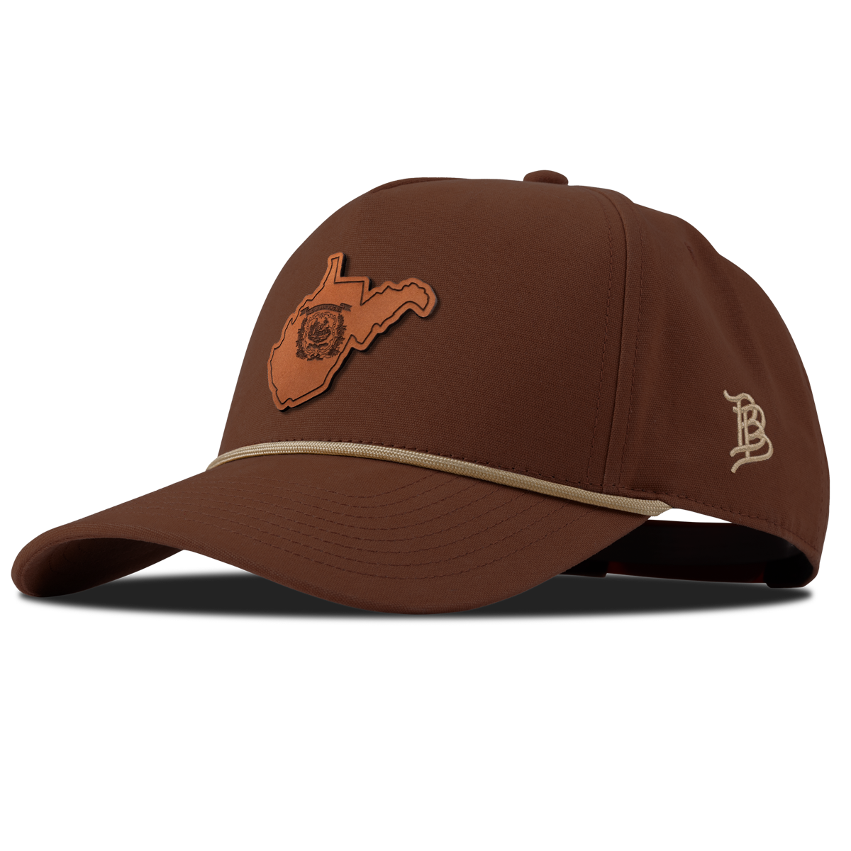 West Virginia 35 Canvas 5 Panel Rope Vintage Rust