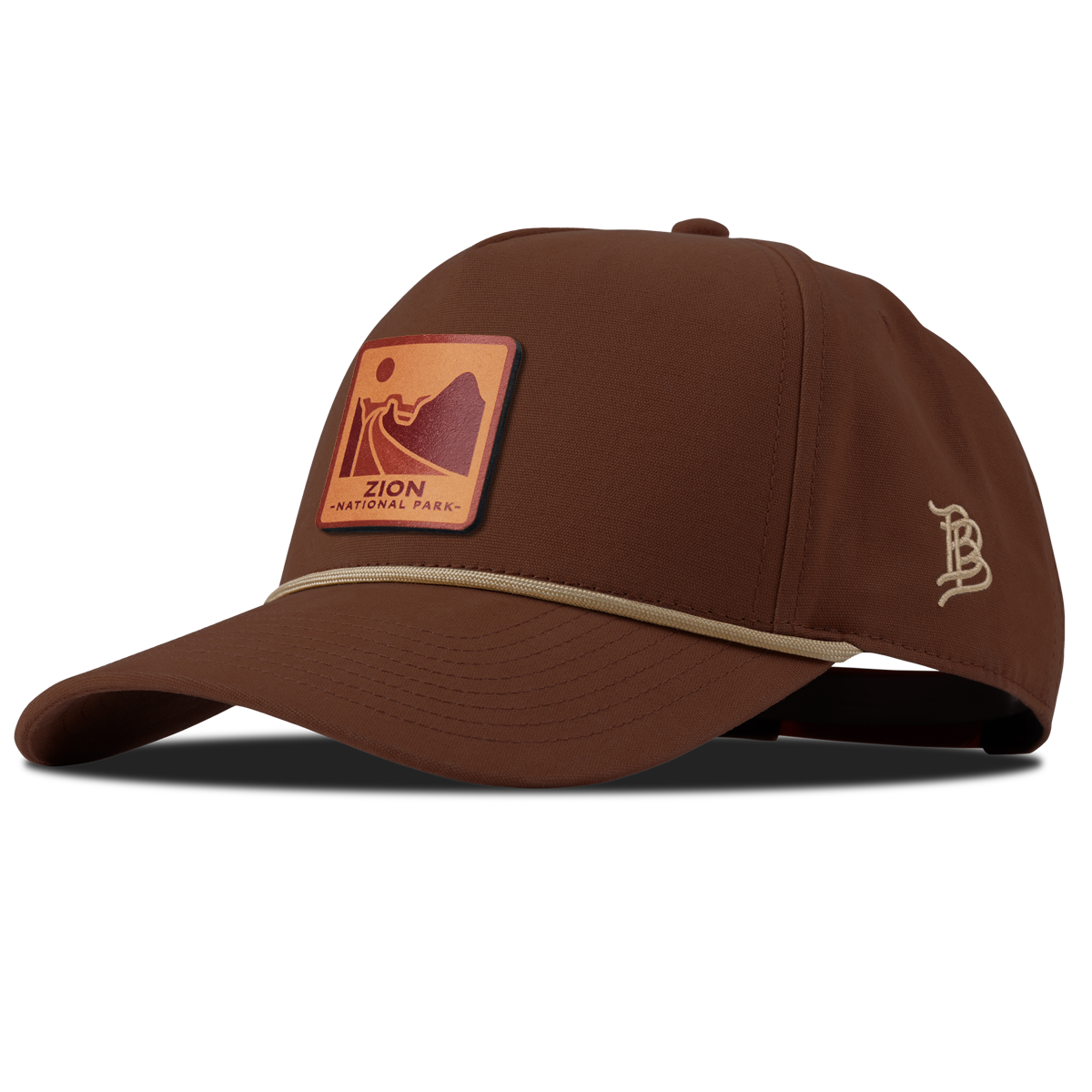 Zion National Park Canvas 5 Panel Rope Vintage Rust