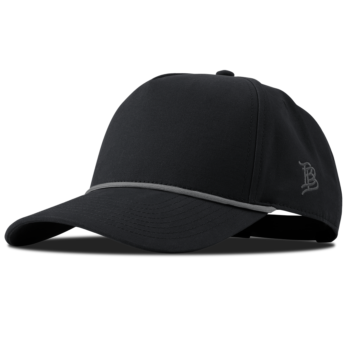 Bare Canvas 5 Panel Rope Vintage Black