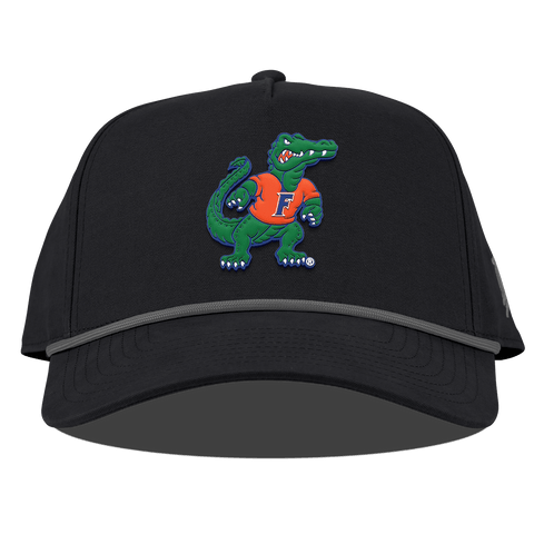 University of Florida "Albert The Gator" Curved Canvas 5 Panel Rope Vintage Black
