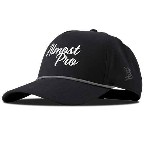 Hailey Ostrom "Almost Pro" Curved Canvas 5 Panel Rope Vintage Black