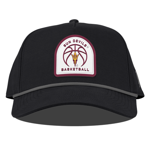 Arizona State University "Arizona State Basketball" Curved Canvas 5 Panel Rope Vintage Black