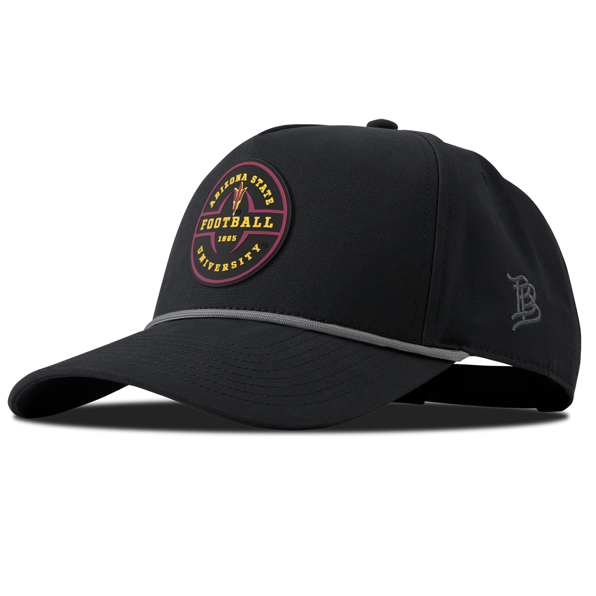 Arizona State University "Arizona State Football Legacy" Curved Canvas 5 Panel Rope Vintage Black