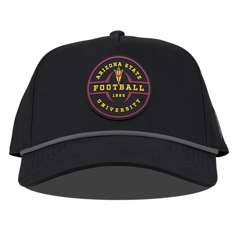 Arizona State University "Arizona State Football Legacy" Curved Canvas 5 Panel Rope Vintage Black