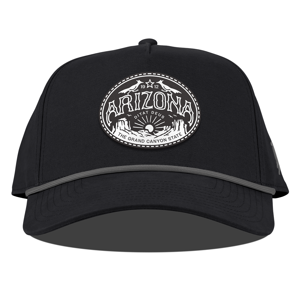 Arizona Traveler Curved Canvas 5 Panel Rope Vintage Black